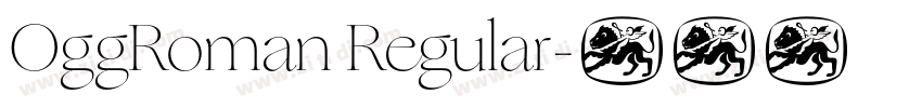 OggRoman Regular字体转换